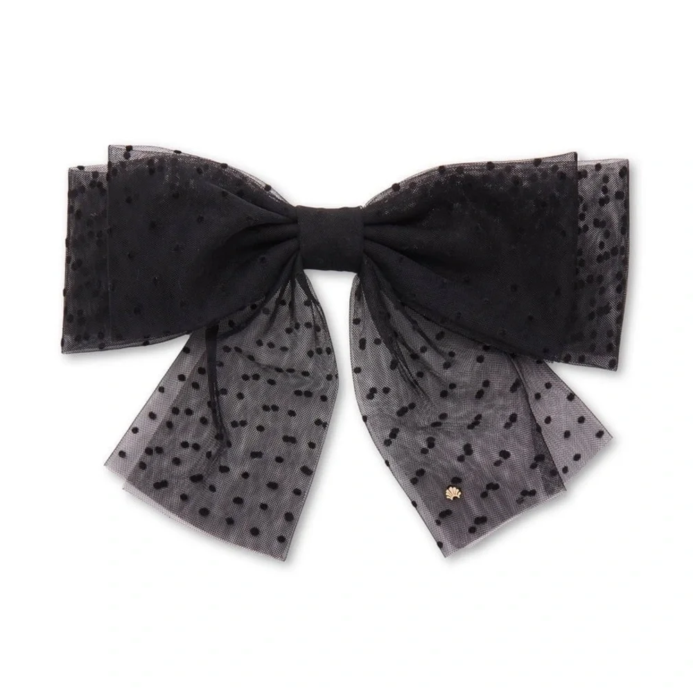 LELE SADOUGHI Swiss Dot Sheer Bow Barrette - Price Firm